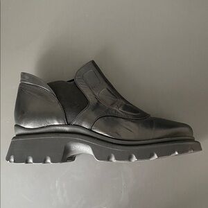 Etre Italy Women Black Leather Chucky Ankle Boots 39 /US 9.5 Street Casual Chic